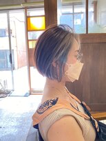 トト 船橋店(toto.)&nbsp;黒髪/グレーベージュ/レイヤーロング/前髪パーマ[西船橋/津田沼]