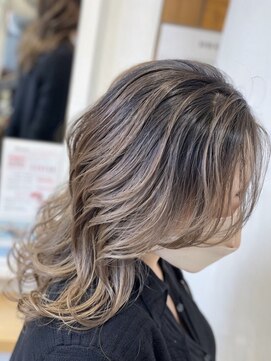 リシェールグリーン 越谷花田店(RICHAIR GREEN) ブラウンバレイヤージュ