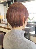 #ツヤツヤアプリコット#超高濃度水素カラー#まるみショート