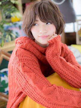 カバーヘア ブリス 志木南口駅前店(COVER HAIR bliss) インナーカラーくせ毛風小顔ミニボブショートc5志木20代30代40代