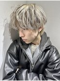 ☆韓国風ゆるふわスパイラルメンズマッシュウルフ