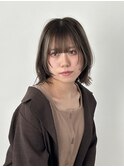ワンレングス×フェイスレイヤー