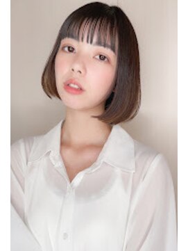 トップシェイプ(TOP SHAPE) 大人可愛い30代40代50代シースルーバング小顔丸みショートボブ