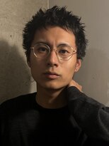 ヘアカロン 熊本本店(Hair CALON)&nbsp;ピンパーマ癖毛風パーマメンズショートスパイラルパーマ熊本下通