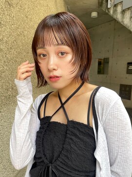 メゾンアクア 表参道(Maison ACQUA) ◎ミニボブ縮毛矯正髪質改善ストレート顔まわりレイヤーカット