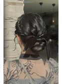 シニヨンヘアセット（結婚式お呼ばれ）