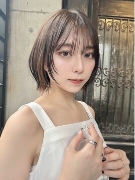 ミンクス 青山店(MINX) 【清水豊】外ハネボブ 顔まわりレイヤー 小顔カット