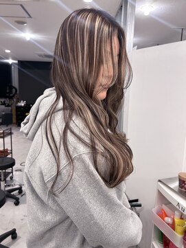 キング 枚方店(K!ng) 縮毛矯正髪質改善ハイライトレイヤーカット枚方美容室エクステ