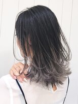 アルバム 渋谷パルコ(ALBUM)&nbsp;ミディアム外ハネボブ顔周りレイヤー_ba164471