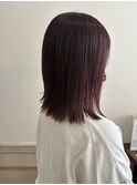 20代30代40代ピンクアッシュ髪質改善カラー艶感ストレート