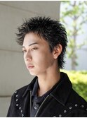 渋谷スパイキーパーマスパイキーショートメンズショート