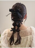 hair arrangement/ヘアアレンジ/編みおろし/ヘアセッ ト/大宮