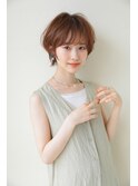 コテ巻き風パーマ丸みショート　奈良王寺　20代30代40代50代