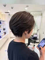 エアー 銀座タワー(AIR)&nbsp;ショートカット/ボブ/ブリーチ無しカラー/髪質改善/オリーブ