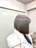 ファビ 渋谷(Fab) くびれヘア/暗めカラー/アプリコットオレンジ/縮毛矯正