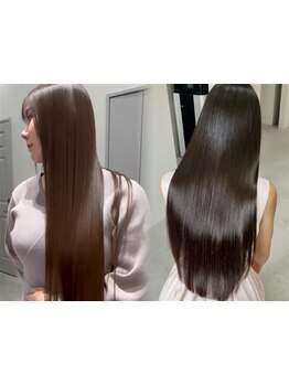 <名駅7分>指通りなめらか,ずっと触れていたくなる美髪に。縮毛矯正で手に入れる,理想のストレートヘア!