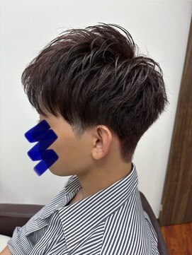 ブランクバイスカイ(Blank by SKY) 【ケアカラー】ボルドーアップバングショート