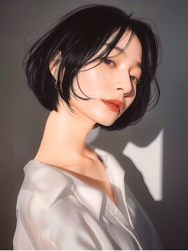 ラベストクズハ(LOVEST KUZUHA) ショートボブ/レイヤーボブ/フェイクブラック/フェイスレイヤー