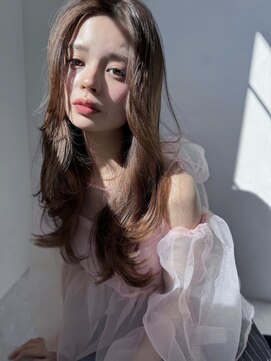 アンジェリカ 大和八木店(ANGELICA) ANGELICA オレンジブラウン 韓国風ゆる巻き 大人かわいい