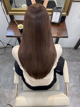 ネウィサリュー 立川(newi saLyu) 髪質改善透明感カラー顔まわりレイヤーカット韓国20代30代40代