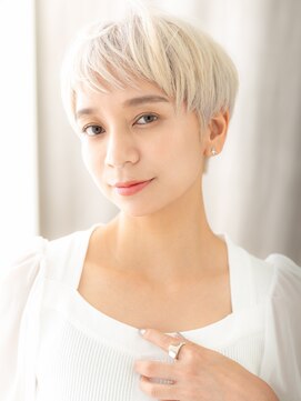 カバーヘア ブリス 志木南口駅前店(COVER HAIR bliss) □透明感ハイトーンカラー美髪ホワイトブロンド416志木10代20代