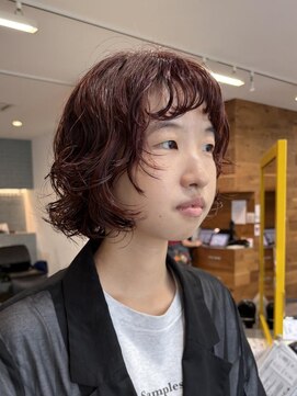 ナループロア ハチ(Nalu pu loa hachi) ボブパーマ/ボブレイヤーパーマ/暖色パーマ/ボブ