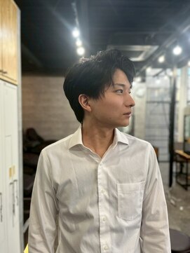 メンズカット バイ ソイクフ(メンズカット by SOY-KUFU) 20代30代40代◎ナチュラルセンターパートマッシュショート