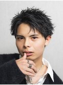 スパイキーショートアクティブショートアップバングショート