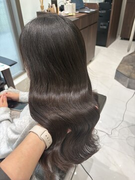 透明感グレージュ/髪質改善トリートメント