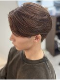 MEN’S HAIR/千葉駅/センターパート/曲がる縮毛矯正/齊藤大樹