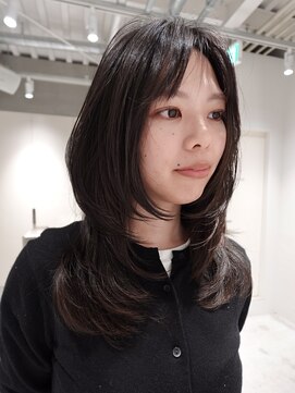 テクネ 天神大名(techne) 天神大名レイヤーカット大人レイヤーくびれヘアロング今泉