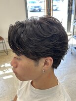 リット(lit.) MEN’S HAIR/サーフカール/刈り上げセンターパート/守谷