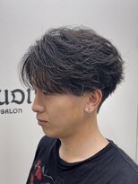 メンズサロン ガウディ 三宮店(men's salon Gaudi) 毛流れニュアンスフェザーパーマ×メンズ刈り上げセンターパート