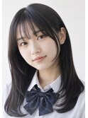 高校生人気◎シースルーバング×顔周りレイヤー