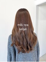 サロン(SALON)&nbsp;ブリーチ無しのミルクティーベージュ