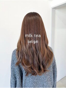 サロン(SALON) ブリーチ無しのミルクティーベージュ