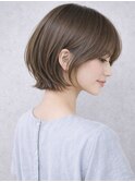 ベージュカラー 髪質改善 顔周りカット 大人ボブ 30代
