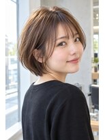 フレイムス ヘアアンドリラックス 大宮東口店(Frames)&nbsp;レイヤーボブ髪型20代30代40代50代前髪あり前髪なし面長丸顔大宮