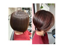 ダウエルイーストの雰囲気（艶やかにまとまる大人の丸みショートボブ。スタイルチェンジ◎）
