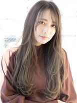 20代30代40代大人可愛い くすみカラー 抜け感 透け感 ツヤ髪１