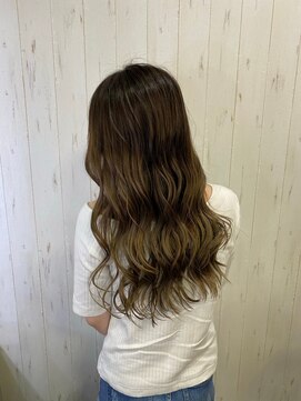 ヘアー リードレス(hair Re:dress) 大人かわいいグラデカラーふんわり愛されセミディヨシンモリ