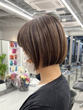 ジルブラン 錦糸町(JIL BLAN) 大人可愛い丸みショート×デザインハイライトオージュアTr