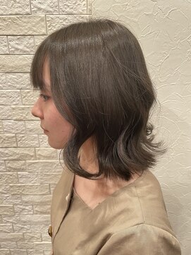 ボアップ 松山店(boappu) #グレージュ#ボブ#巻き髪
