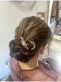 結婚式お呼ばれヘアセット♪