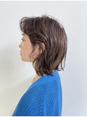 フェザーバング　大人かわいい色気を纏うツヤ髪カーキグレージュ