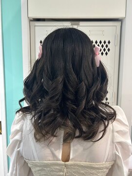 マティーナ ヘアー 池袋(Matina hair) 【編み込みハーフツイン】20代30代40代