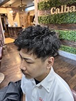 ヘアー クリエイト カルバリ(HAIR CREATE Calbari)&nbsp;ツーブロアップバング×ツイスパ