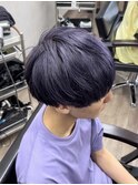 黒髪グレーベージュレイヤーロングアッシュブラック大船駅鎌倉