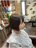 ミニボブ×セピアグレージュ