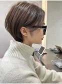 大人美人ショート/ショートカット/大人ヘア/30代40代/白髪ぼかし